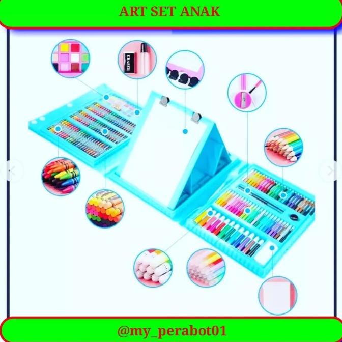 

Art Set Isi 150 Pcs Pensil Warna Set Anak Crayon Full Set Alat Lukis
