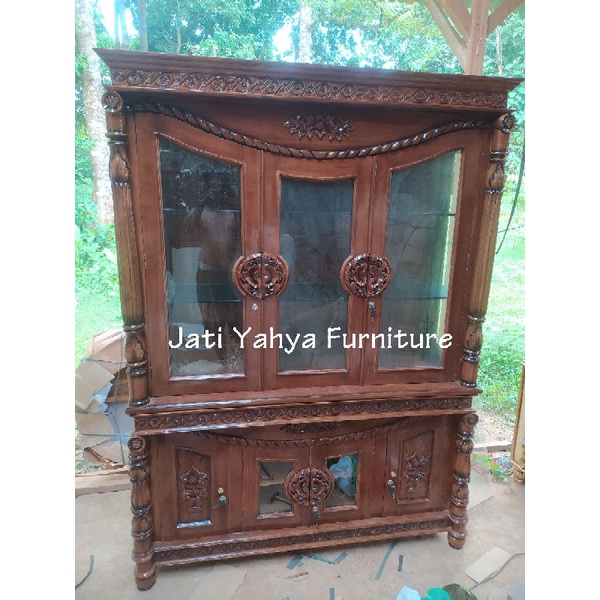lemari hias jati tambang pintu 3