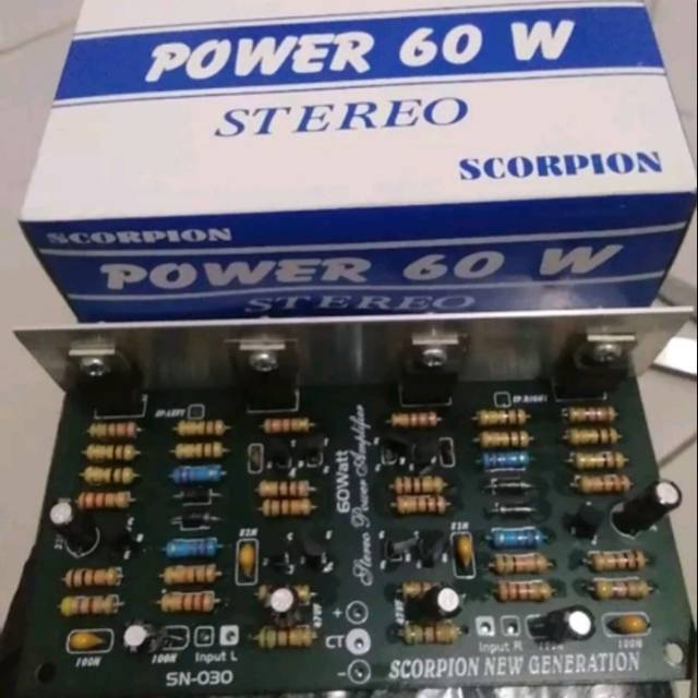 Kit Power Amplifier 60watt stereo "