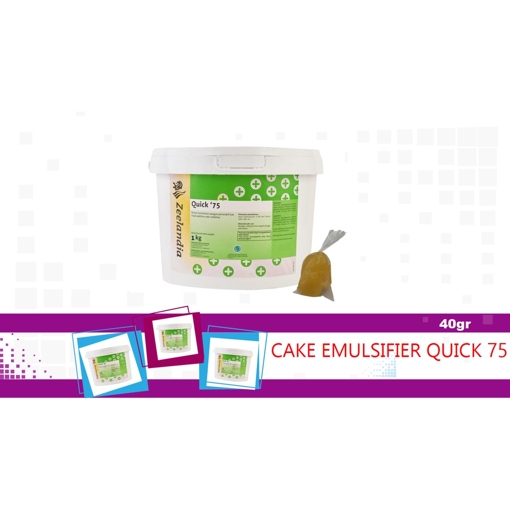 

CAKE EMULSIFIER QUICK 75 40GR