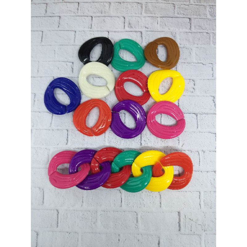 AKRILIK RANTAI SAMBUNG | RANTAI PLASTIK | 15PCS