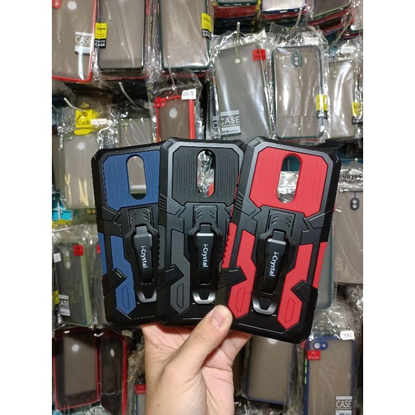 (HM)-REDMI 8 / 8A / 8A PRO Robot Silikon Ring Standing Cover Casing HP