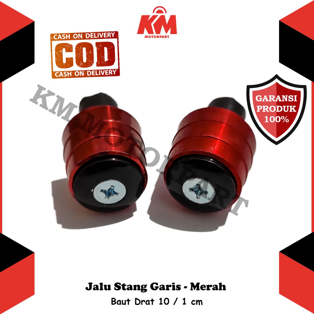 Jalu Stang Bandul Stang Garis Warna Universal Semua Motor Drat 10 Jalu Stang Variasi Beat NmAX Vario