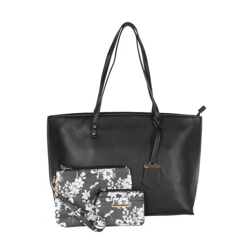 Laura Jones Tas Shoulder Bag Wanita PU Leather 3 In 1