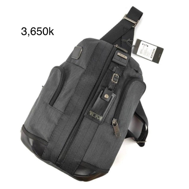 TUMI HIGGINS SLING BAG MEN ORIGINAL - CHARCOAL GREY