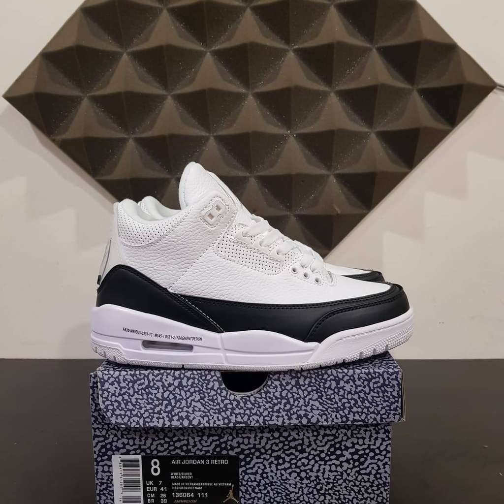 AIR JORDAN 3 X FRAGMENT WHITE 40-45 BIG SIZE