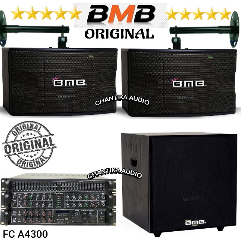 Paket Speaker Bmb 12 inch Pasif Subwoofer Bmb 12 inch Amplifier Mixing equalizer original