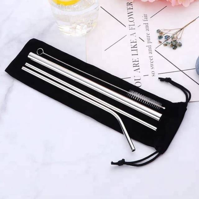 SEDOTAN SET STAINLESS STEEL / SEDOTAN RAMAH LINGKUNGAN SEDOTANSET