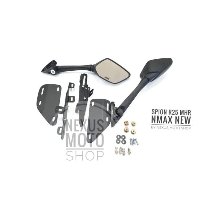 spion r25 nmax new plus breket spion mhr R25 new nmax tangkai panjang nexusm07 Diminati Banget