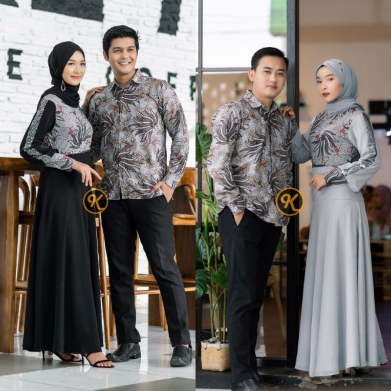 TERBARU DAN TERLARIS COUPLE GAMIS NETTY ORIGINAL KARYA BATIK PEKALONGAN HIGHQUALITY