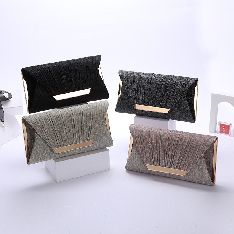 BJ29060 - BLACK/DARKGRAY/GOLD/PINK/SILVER - TAS PESTA CLUTCH SLEMPANG TALI RANTAI WANITA FASHION IMPORT MODIS ELEGAN TERMURAH TERLARIS TERBARU BAGSTORE JAKARTA TAS BATAM JT9060 GT1975