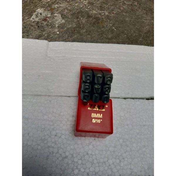 mata ketok angka 8mm/ mata ketok rangka motor