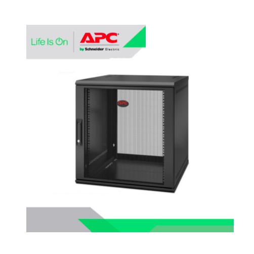 APC NetShelter 12U Wallmount Rack Enclosure Cabinet Single Hinged Server Depth