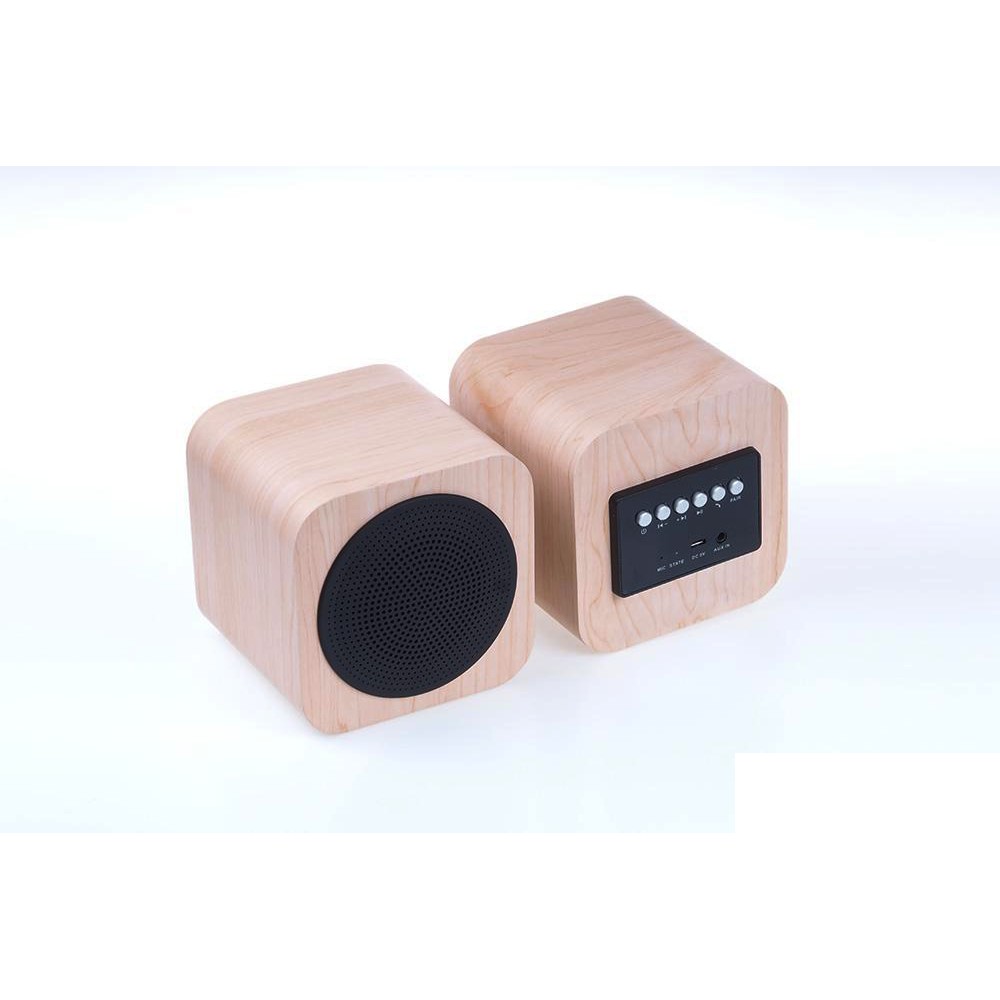 Original AVWOO Cube Mini Wooden Bluetooth Speaker A008