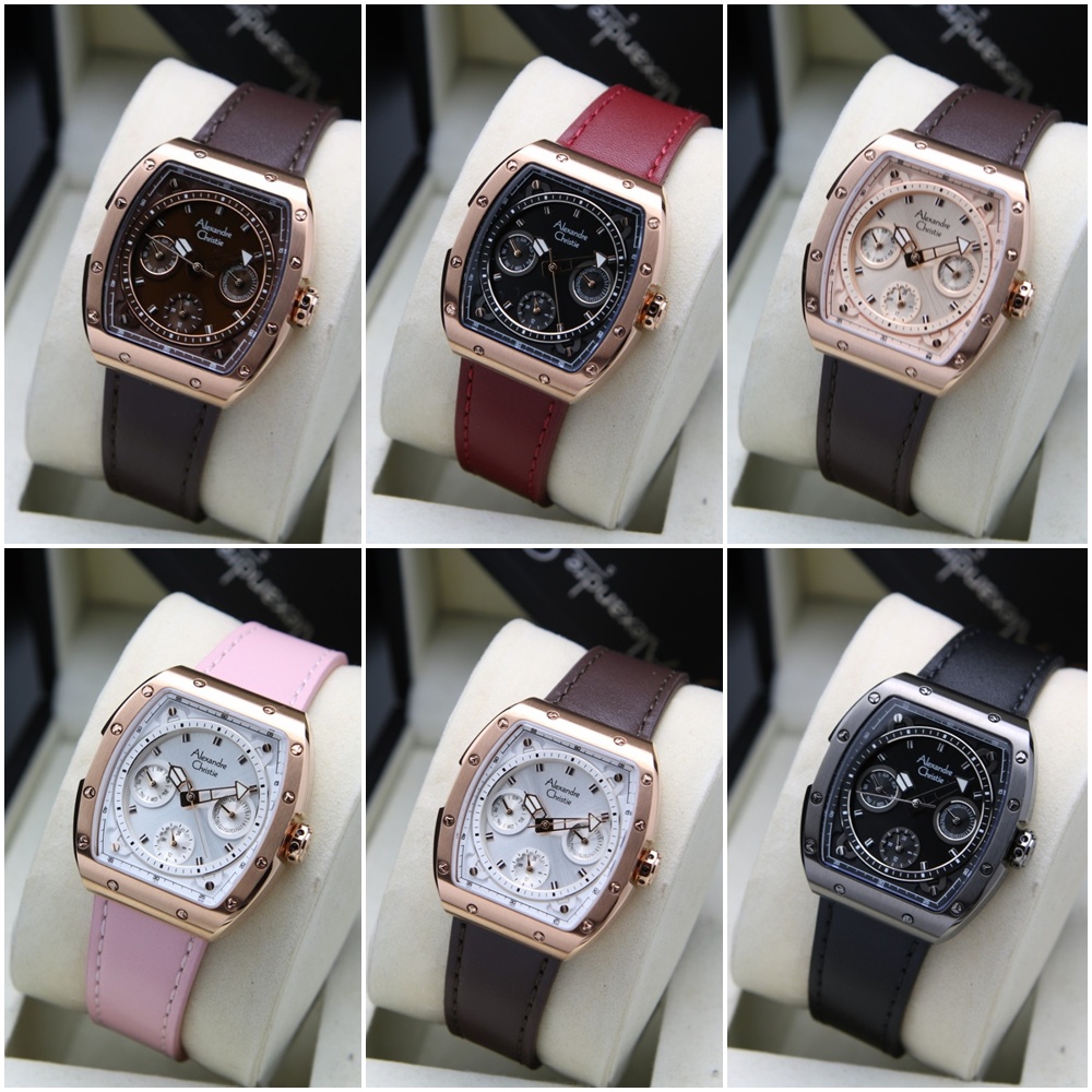 Jam Tangan Wanita Alexandre Christie AC 6411 BF Original