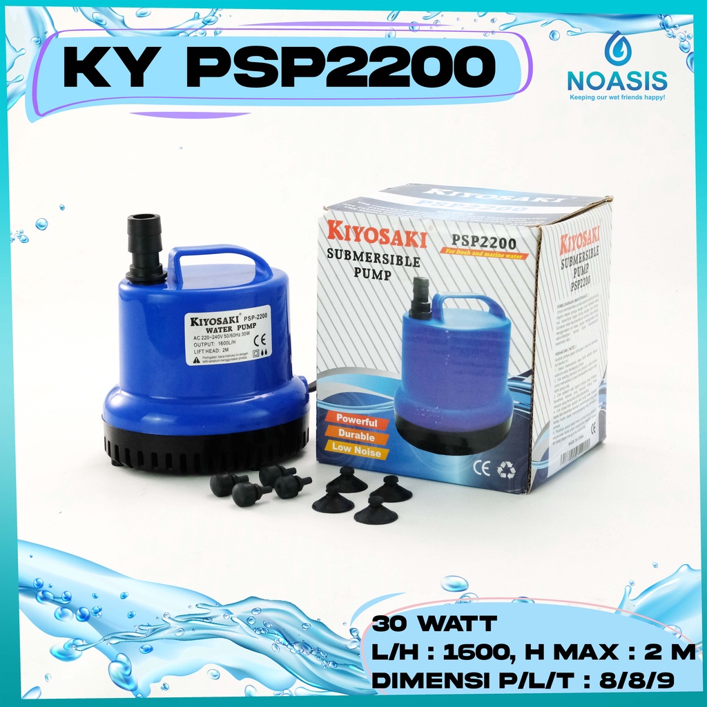 POMPA AIR CELUP POWER HEAD AQUARIUM KIYOSAKI PSP 2200 SUBMERSIBLE PUMP