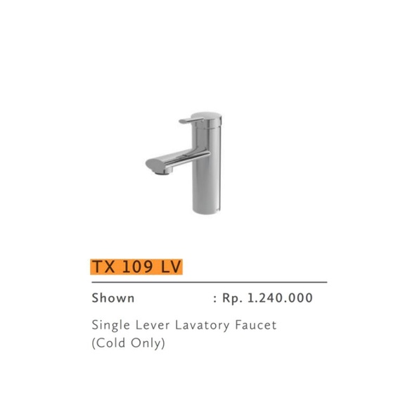 Kran Wastafel TOTO TX109LV / Keran Wastafel TOTO / Kran Wastafel TOTO Dingin