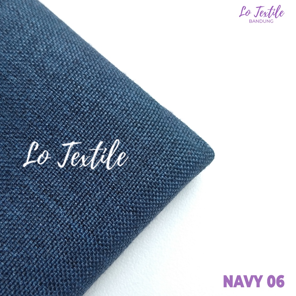 Kain Katun Madinah Fodu 0.5 Meter (Seri 1) - Bahan Cotton Madina Medina-Navy - 06