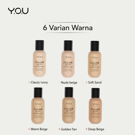 YOU Flawless Foundation Basic Collection | Matte Long Wear Radiance