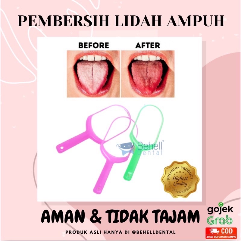 SIKAT LIDAH PEMBERSIH LIDAH TONGUE SCRAPER FOOD GRADE TONGUE CLEANER CLEAN ALAT KEROK // Penghilang Plak Lidah // Anti Bau Mulut