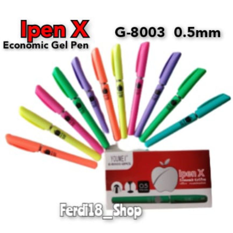 

Pulpen Gel Ipen 14 Davis DV _8003 Tinta Hitam 0,5 mm