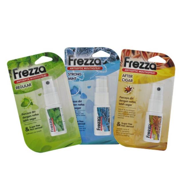 Frezza Mouthspray Reguler/Strong Mint Obat semprot Antiseptik Segarkan Napasmu