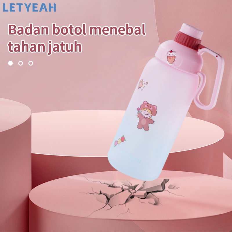 letyeah Botol minum 1.8 liter anti bocor portable