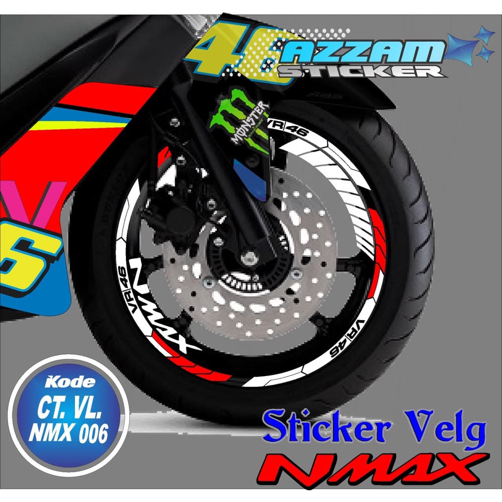 LIST VELG NMAX- STIKER LIST VELG NMAX- LIST PELEK  MOTOR NMAX AZ 06