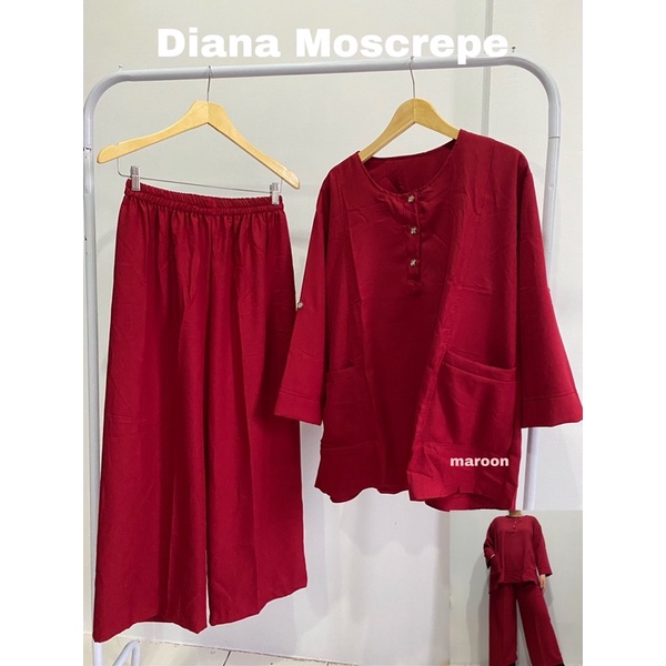 DIANA MOSCREPE - Baju Setelan Jumbo - SET JUMBO - Baju Setelan Wanita Celana Jumbo - Baju Setelan Wanita Muslim - Baju Setelan Wanita Premium - Baju Setelan Wanita Murah - Set Jumbo Murah