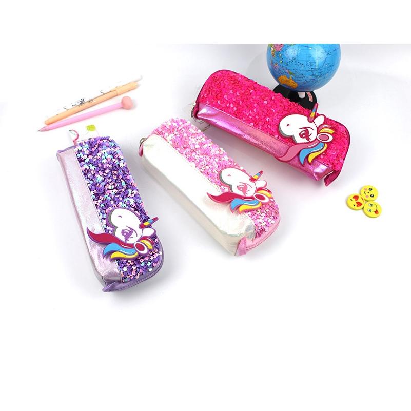

Model Baru Unicorn tempat pencil manik/ pencil case unicorn sequin 6626/6600 !