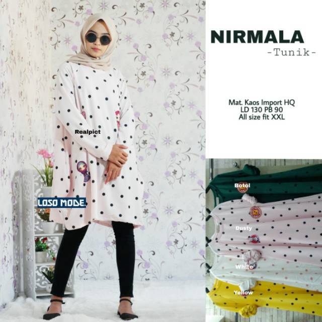 TUNIK POLKADOT // NIRMALA TUNIK // JUMBO TUNIK