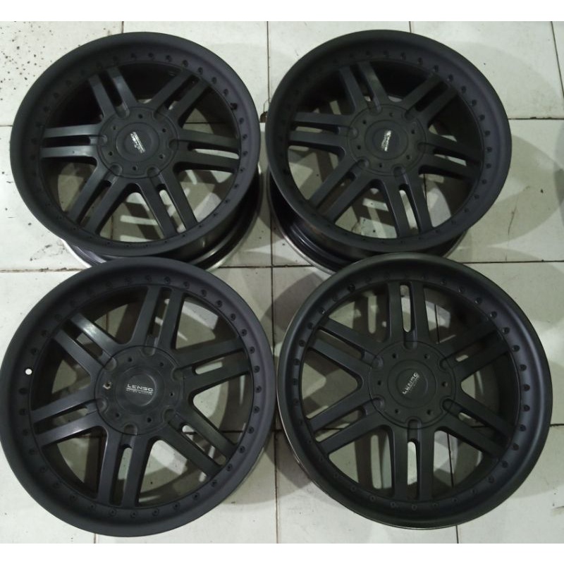 Velg Mobil Bekas Lenso Ring 20x8,5 Pcd 5x114 et45 Black Buat Hrv Crv Harier Outlander Juke