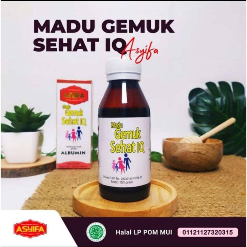 Madu Gemuk ikan gabus Sehat IQ Asyifa penambah nafsu makan anak suplemen dan nutrisi otak anak