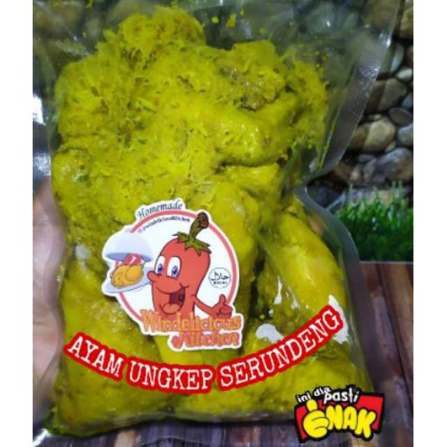 AYAM UNGKEP SERUNDENG 1 EKOR / KARKAS / AYAM KUNING / AYAM BUMBU KUNING / ISI 8 POTONG