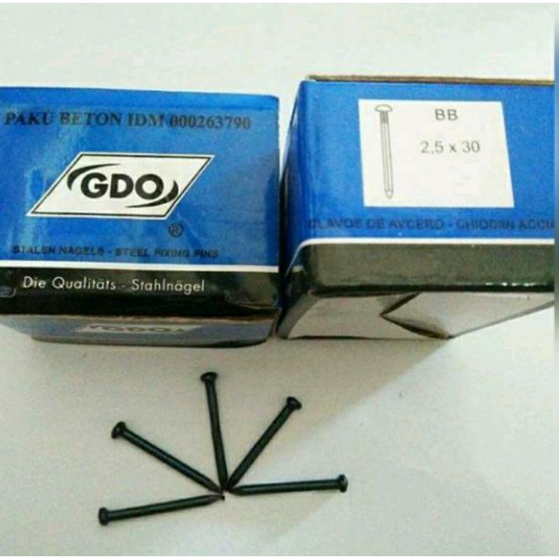 Paku Beton Hitam GDO 2.5mm Paku Beton GDO Hitam