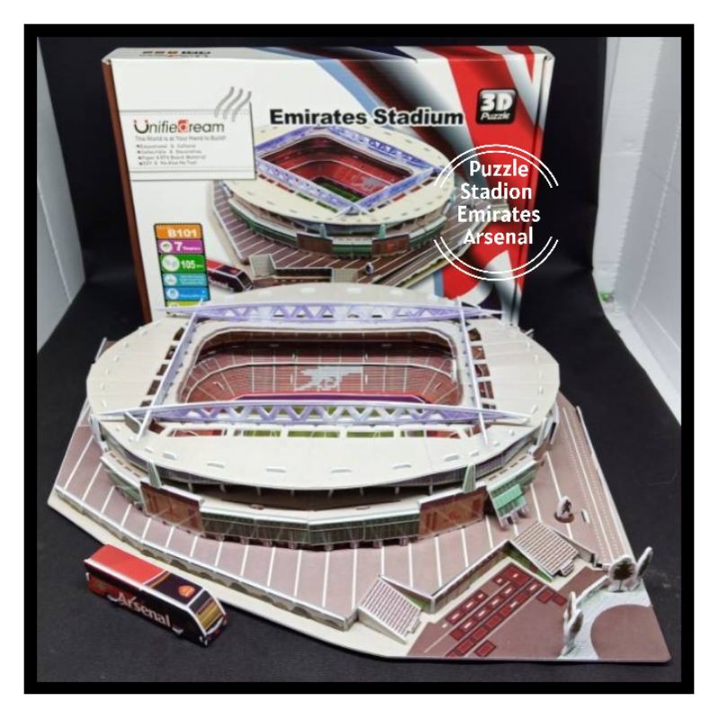 Puzzle 3D Replika Stadion Emirates Arsenal