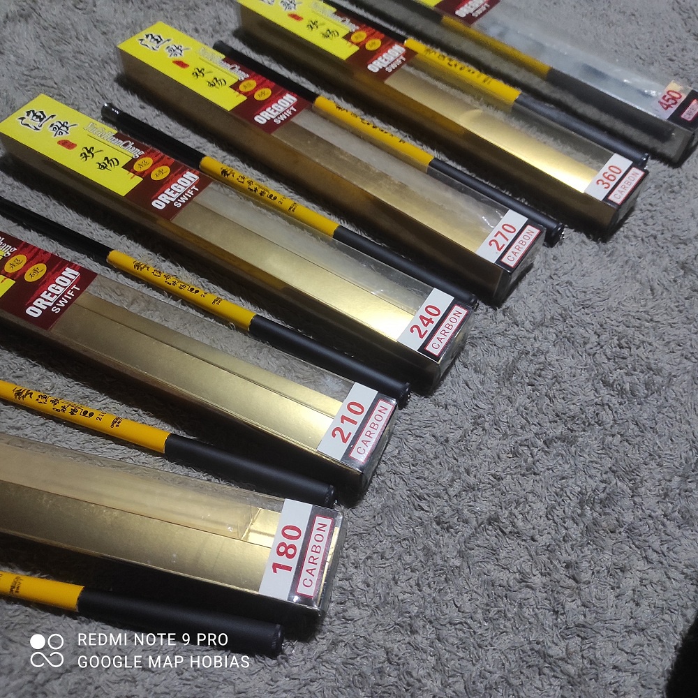 joran pancing tegek oregon swift 180, 210, 240, 270, 300, 360, 450