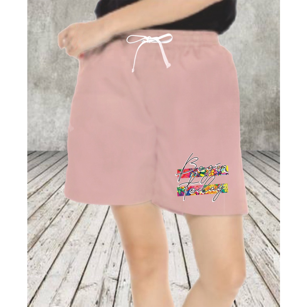 Celana Pendek Wanita &amp; Remaja / Hot Pants Katun Motif Kekinian BEGIN TODAY