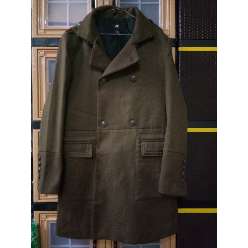Coat Cowok Brand H&M Preloved