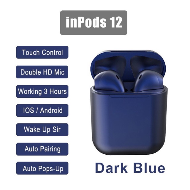 Inpods makaron i12 headset bluetooth wireless inpods 12