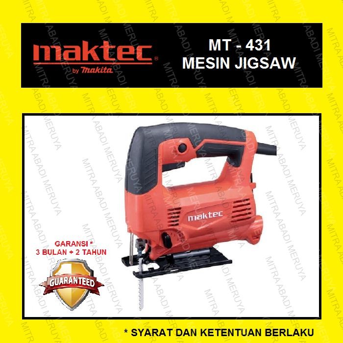 Maktec MT 431 Mesin Jig Saw Mesin Jigsaw Mesin Gergaji Kayu Listrik