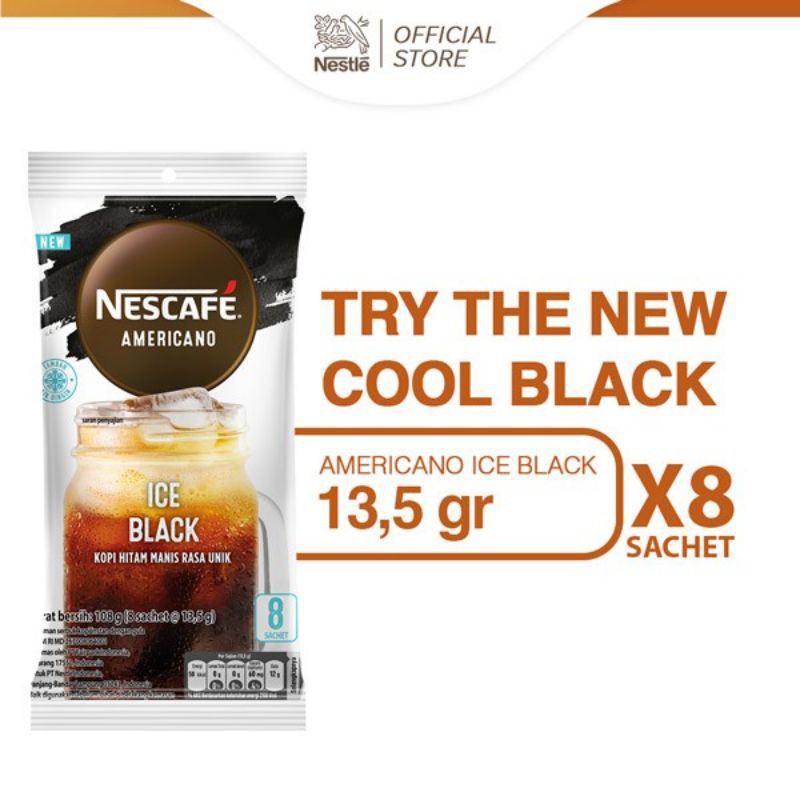 [SALE] NESCAFE AMERICANO ICE BLACK 8 x 13.5gr