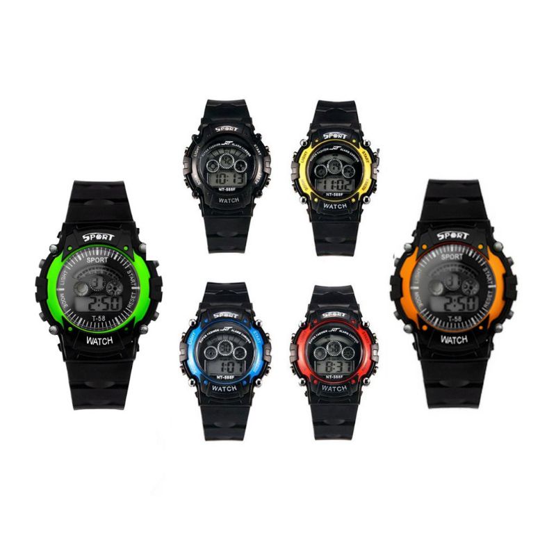 JAM TANGAN RUBBER S-SPORT DIGITAL FASHION PRIA WANITA JAM ANAK