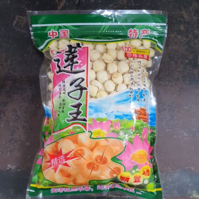 

500g Biji Teratai / White Lotus Seed / Lian Zhi / LienCi / LianZi Kualitas Premium Ukuran Besar.