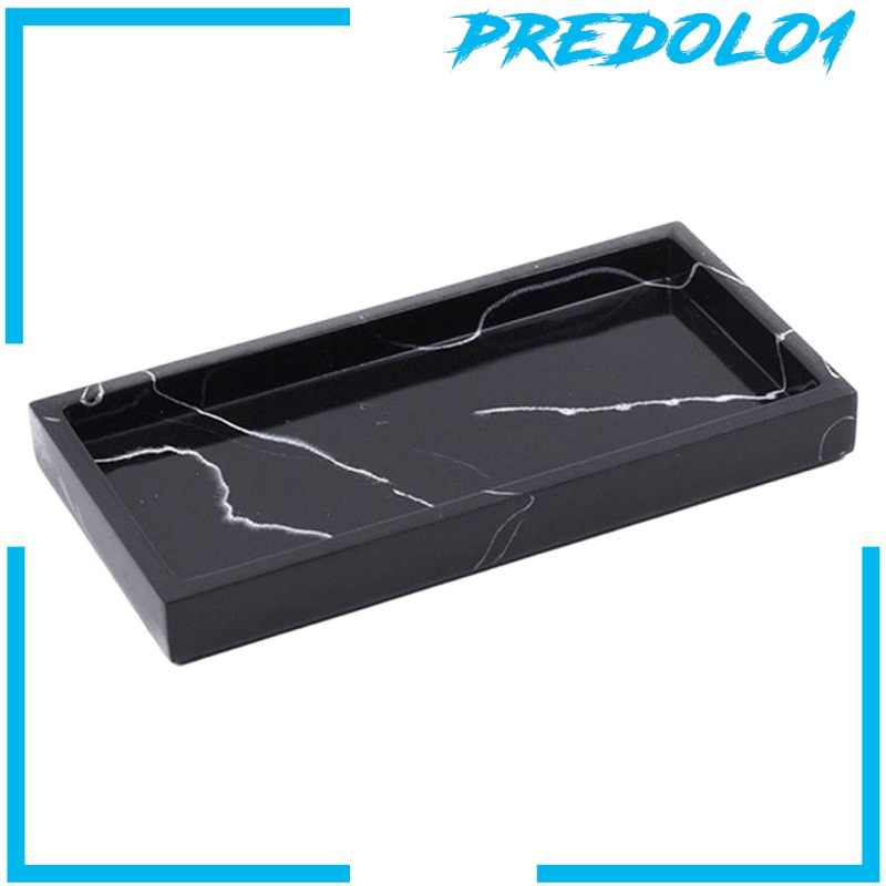 [PREDOLO1] Marble Storage Tray Washroom Vanity Tray Jewelry Dish Bathtub Serving Tray