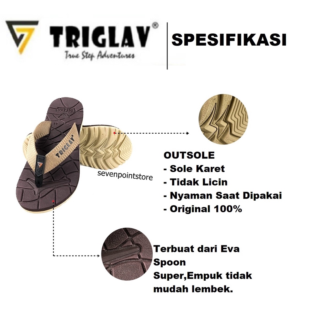 Sandal Gunung Pria Original Outdoor Hiking Adventure Sendal Jepit Cowok Dewasa Anak Anak Terbaru