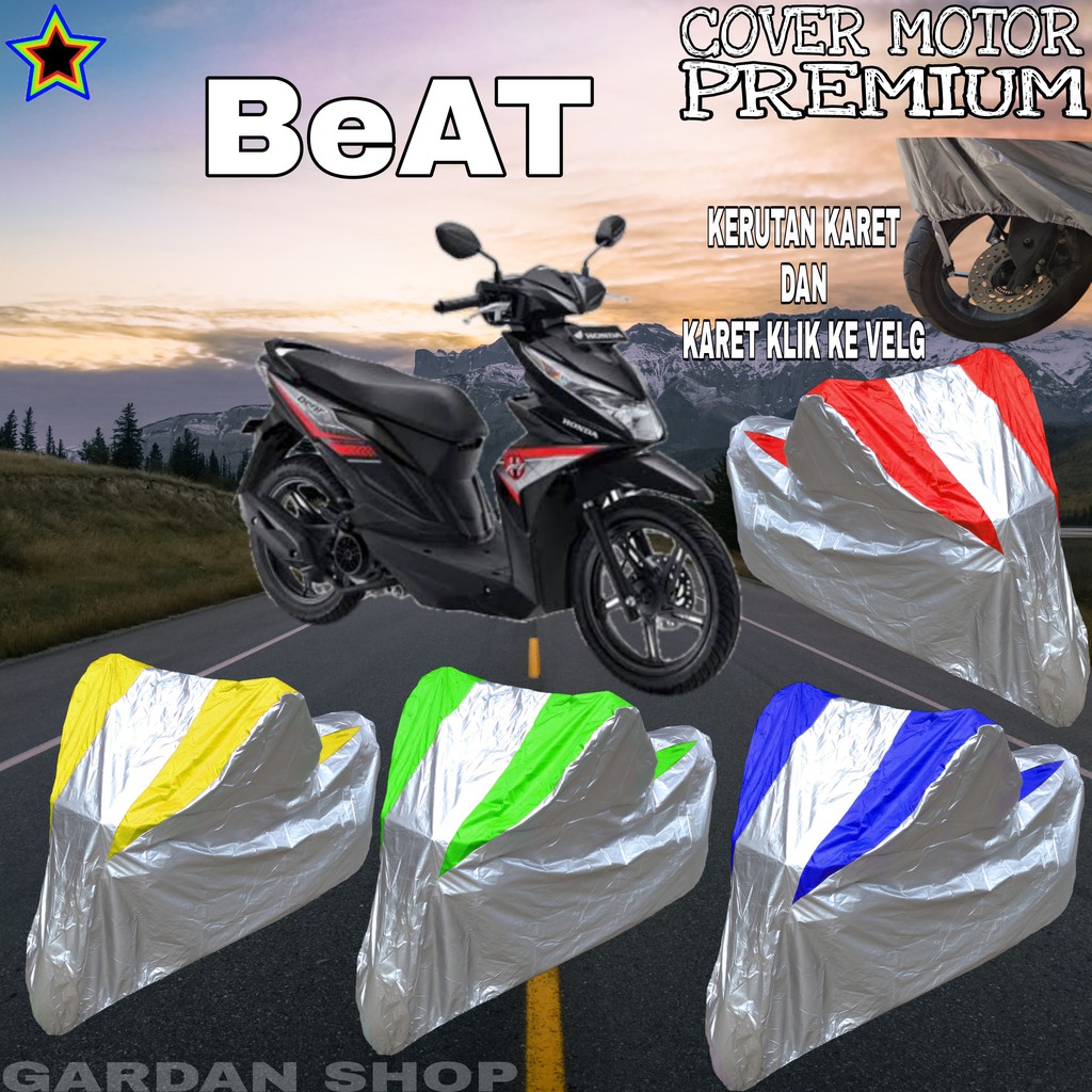 Sarung Motor BEAT Silver KOMBINASI Body Cover Beat PREMIUM