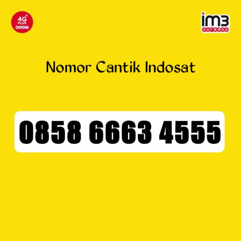 Nomor Nomer Cantik Indosat Im3 Ooredoo Double Triple Seri Naik 666 34555 Ekor Triple 555