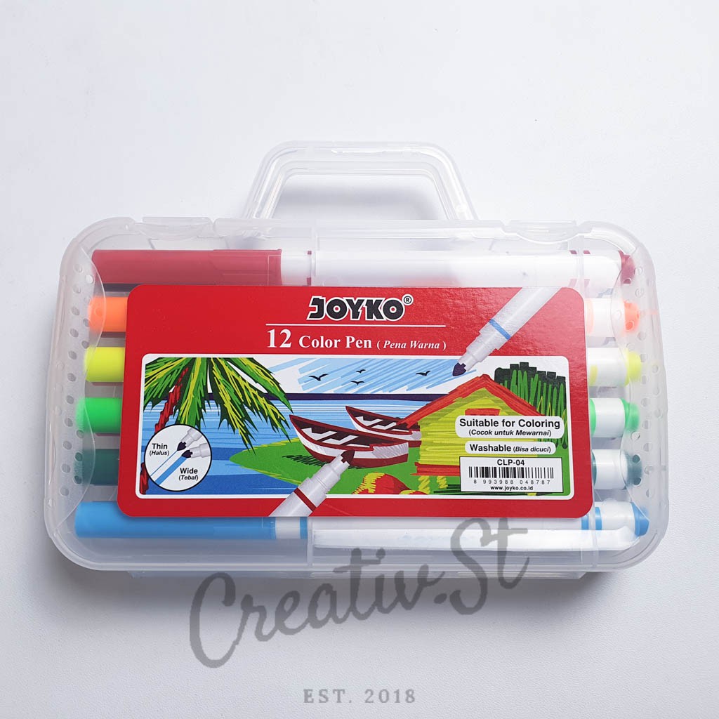 

ATK9 JOYKO Color Pen Pulpen 12 Warna Clp-04 Spidol Warna