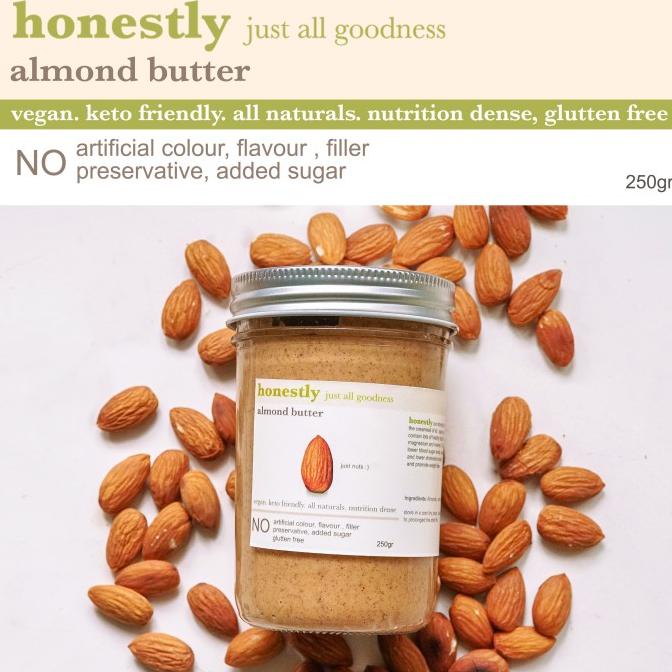 

HONESTLY almond butter - unsweetened vegan keto glutenfree 100%natural
